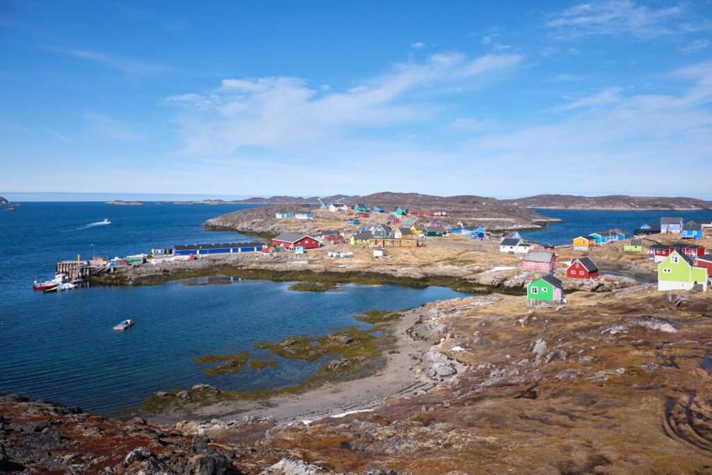 View of the settlement of Itilleq, West Greenland