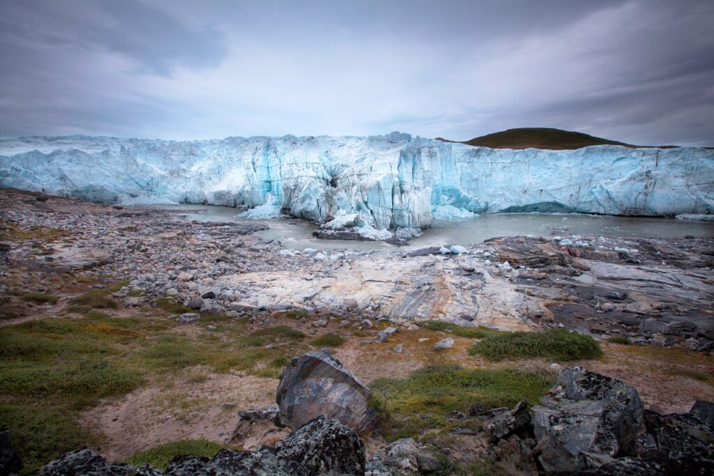 The Russell Glacier seen from the main viewpoint area