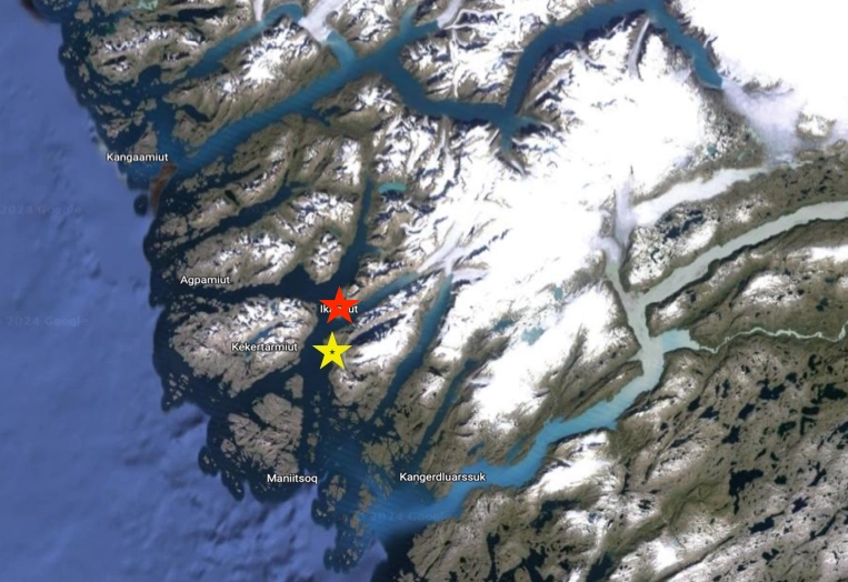 Location of Maniitsoq Lodges