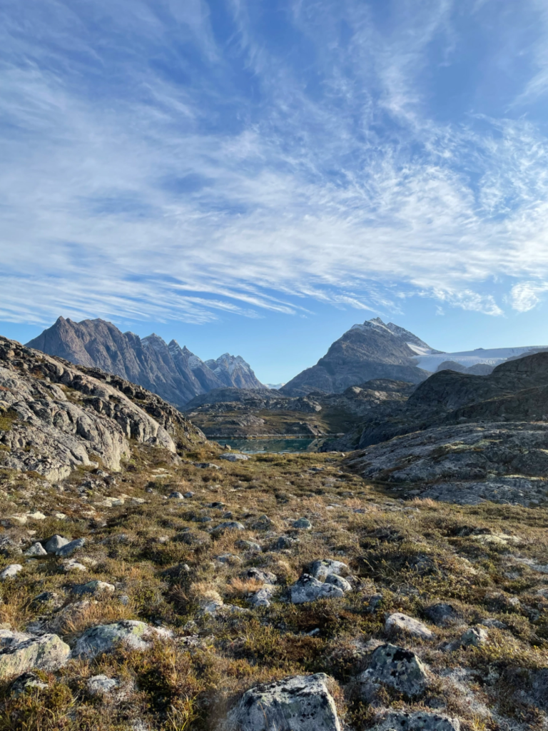 Landscape behind Inussuit Lodge by Maniitsoq Lodges