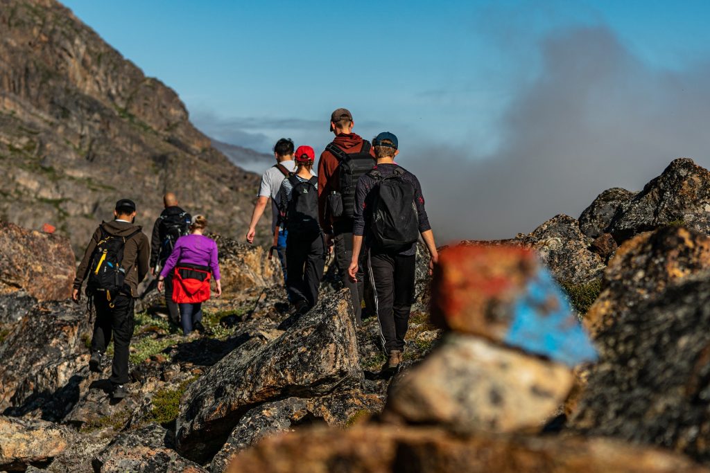 Hikers on the Assaqutaq Trail near Sisimiut