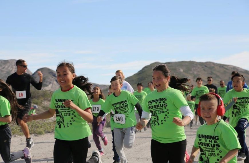 Participants in the Running of the MuskOx in Kangerlussuaq