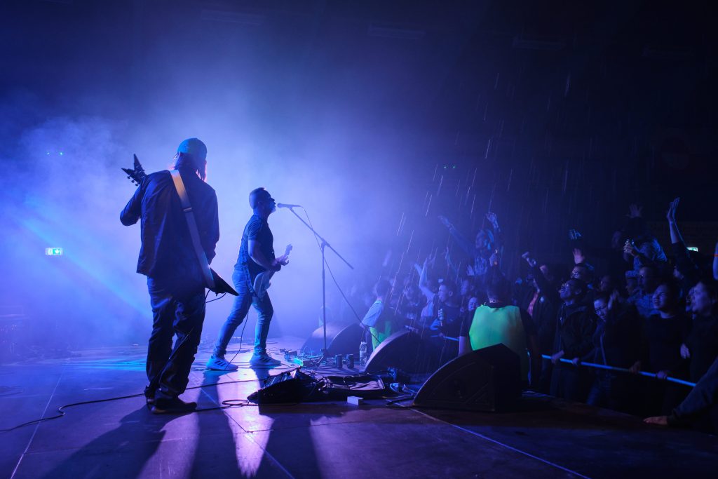 The Rockstones performing on stage at the Sisimiut Festival