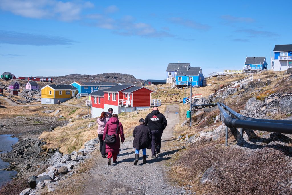 People strolling in Itilleq, just south of Sisimiut